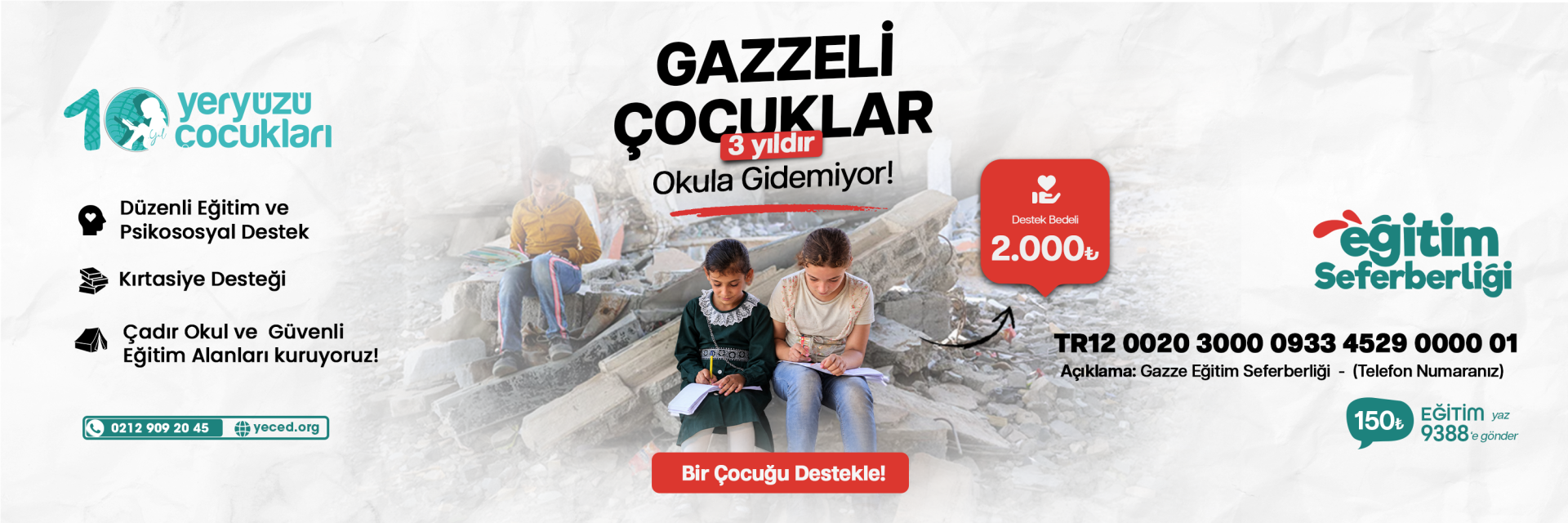 Gazze Eğitim Desteği