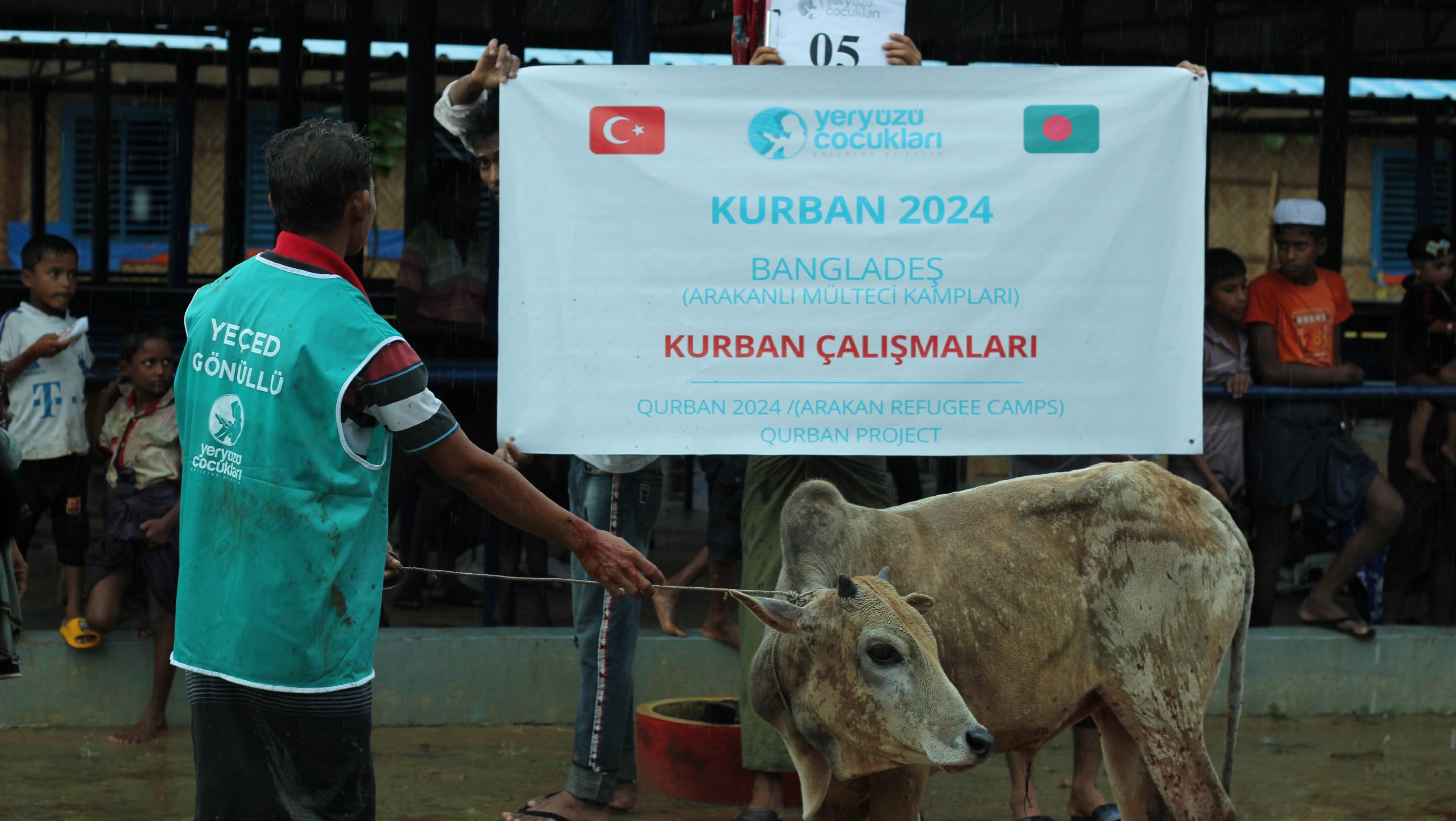 A moment from qurban activities